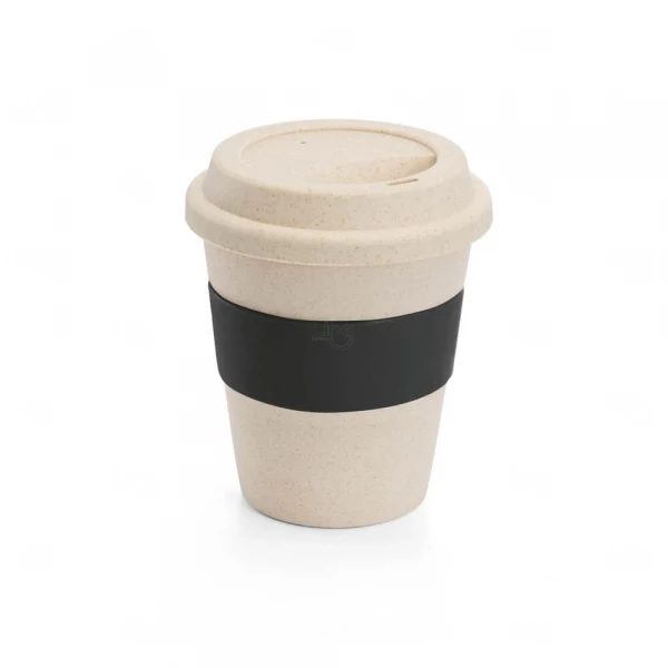Copo de Viagem em Fibra de Bambu 380ml Personalizado 
