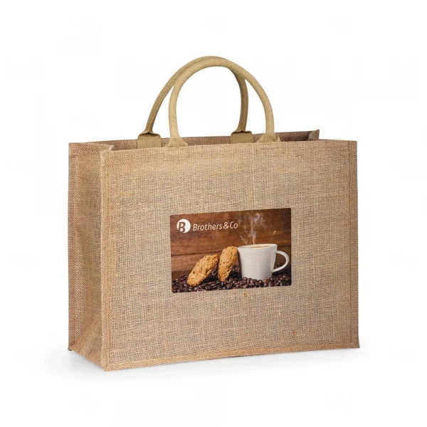 Sacola Ecológica em Juta Personalizada - 43 x 34 cm 