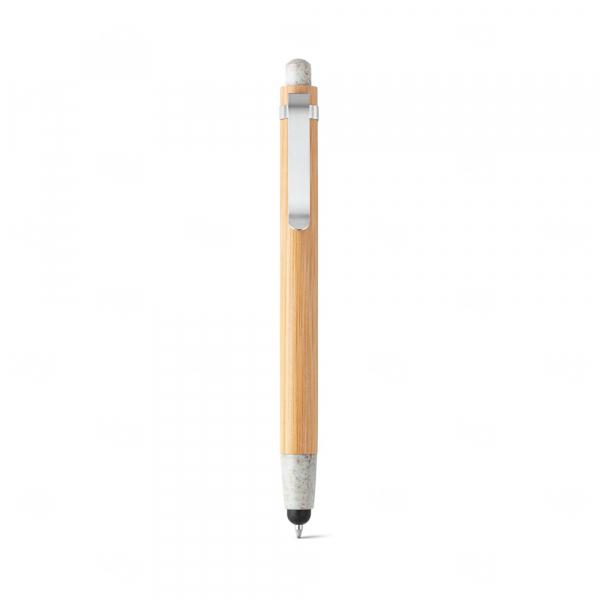 Caneta em Bambu com Touch Personalizada 