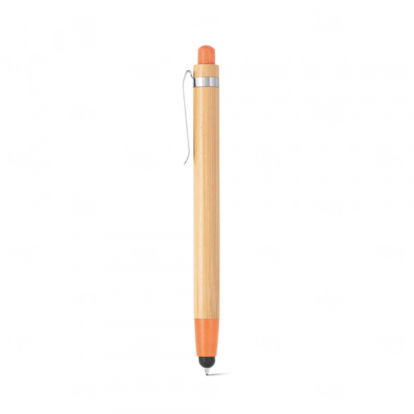 Caneta em Bambu com Touch Personalizada 