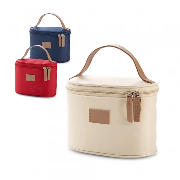 Bolsa de Cosméticos em Microfibra e Couro Sintético Personalizada 
