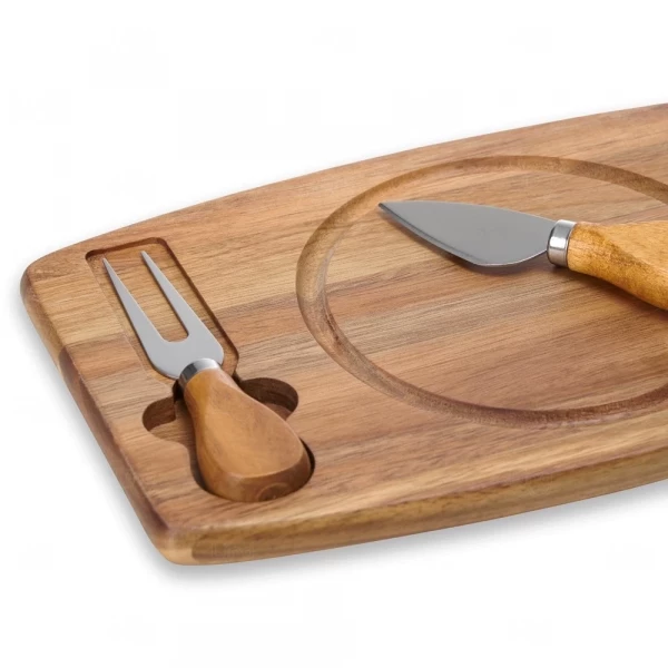 Kit Queijo 3 Peças com Tábua Magnética Personalizado 