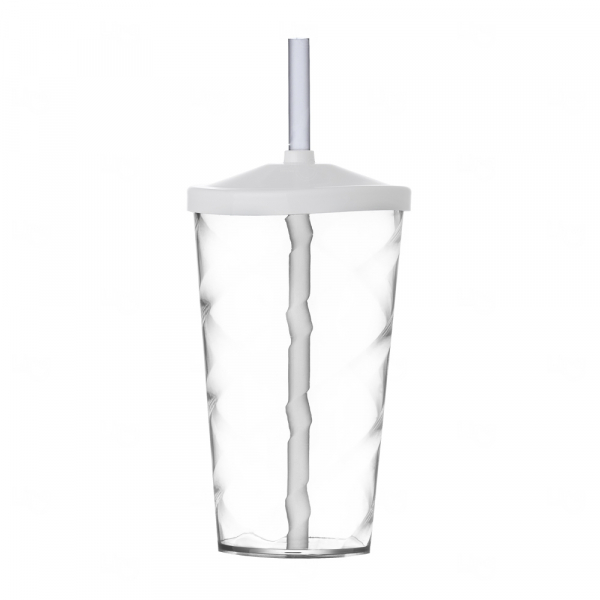 Copo Espiral 550 ml com Canudo Personalizado 