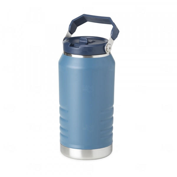Garrafa Térmica Inox 1,1L com Alça e Bico Flip Personalizada