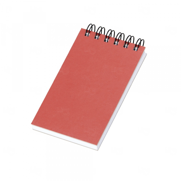 Bloco de Anotações Ecológico com Wire‑o Personalizado - 15x8,5cm 