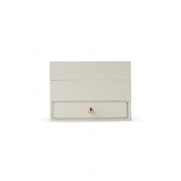 Porta-Joias Couro Sintético com Gaveta Personalizado - 8x11x11cm 