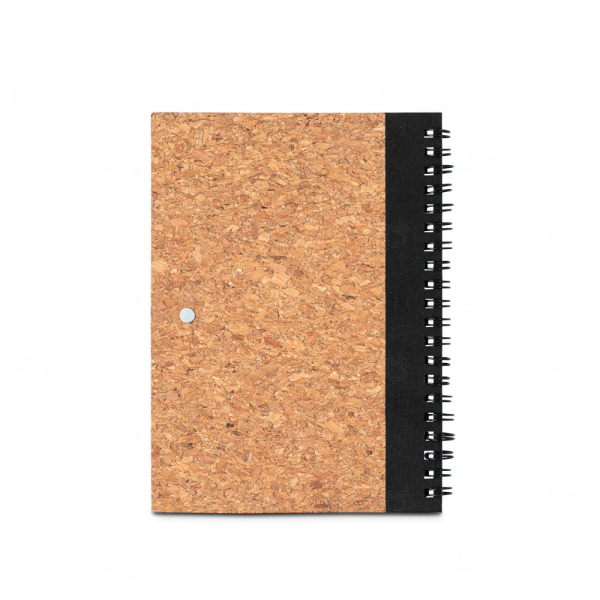 Caderno Eco em Cortiça com Caneta Personalizado - 17,8 x 13 cm 