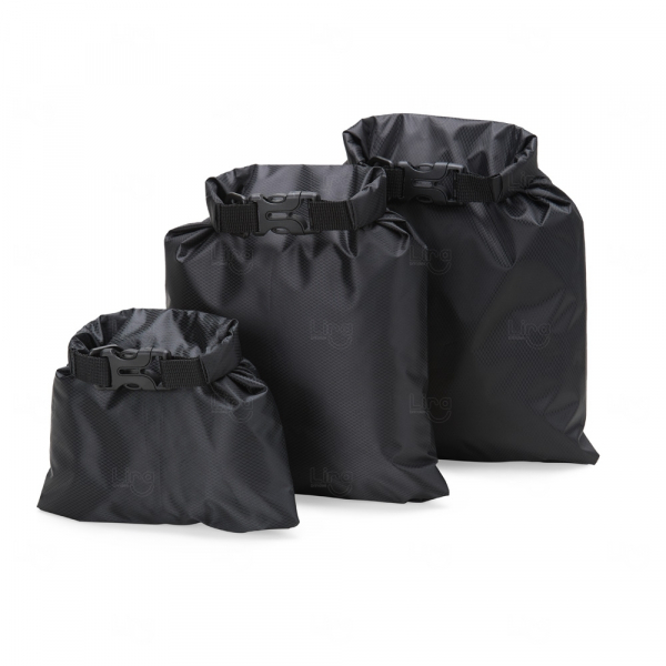 Kit Saco Impermeável Personalizado - 3 Peças 