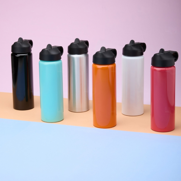 Squeeze de Alumínio 800ml com Bico Flip Personalizado 