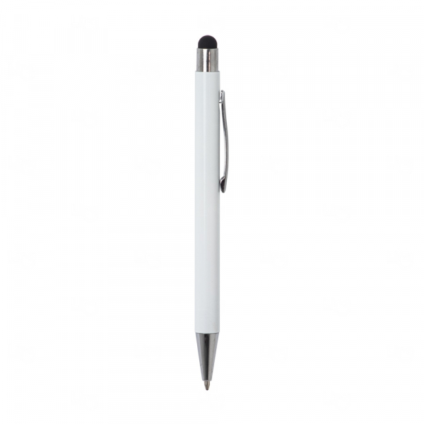 Caneta de Metal Touch Branca Personalizada 