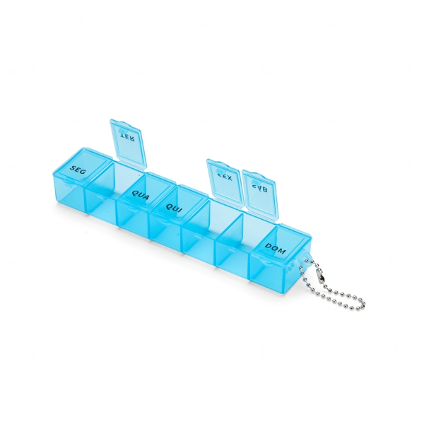 Porta Comprimidos Plástico Semanal Personalizado - 10ml