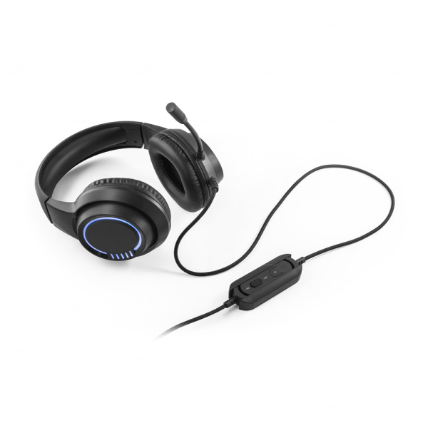 Headset Gamer com Microfone e Luz RGB Personalizado 
