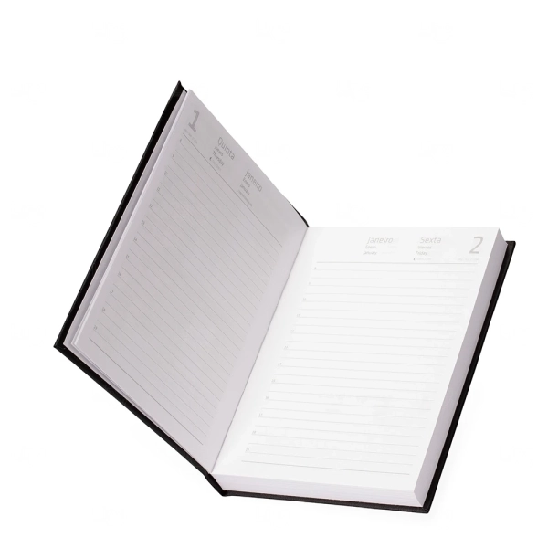 Agenda 2026 Capa Dura em Cromato Personalizada - 17 x 12,4 cm 