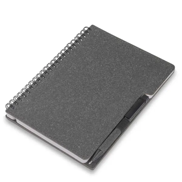 Caderno A5 Capa em Papelão Reciclado com Caneta Personalizado 