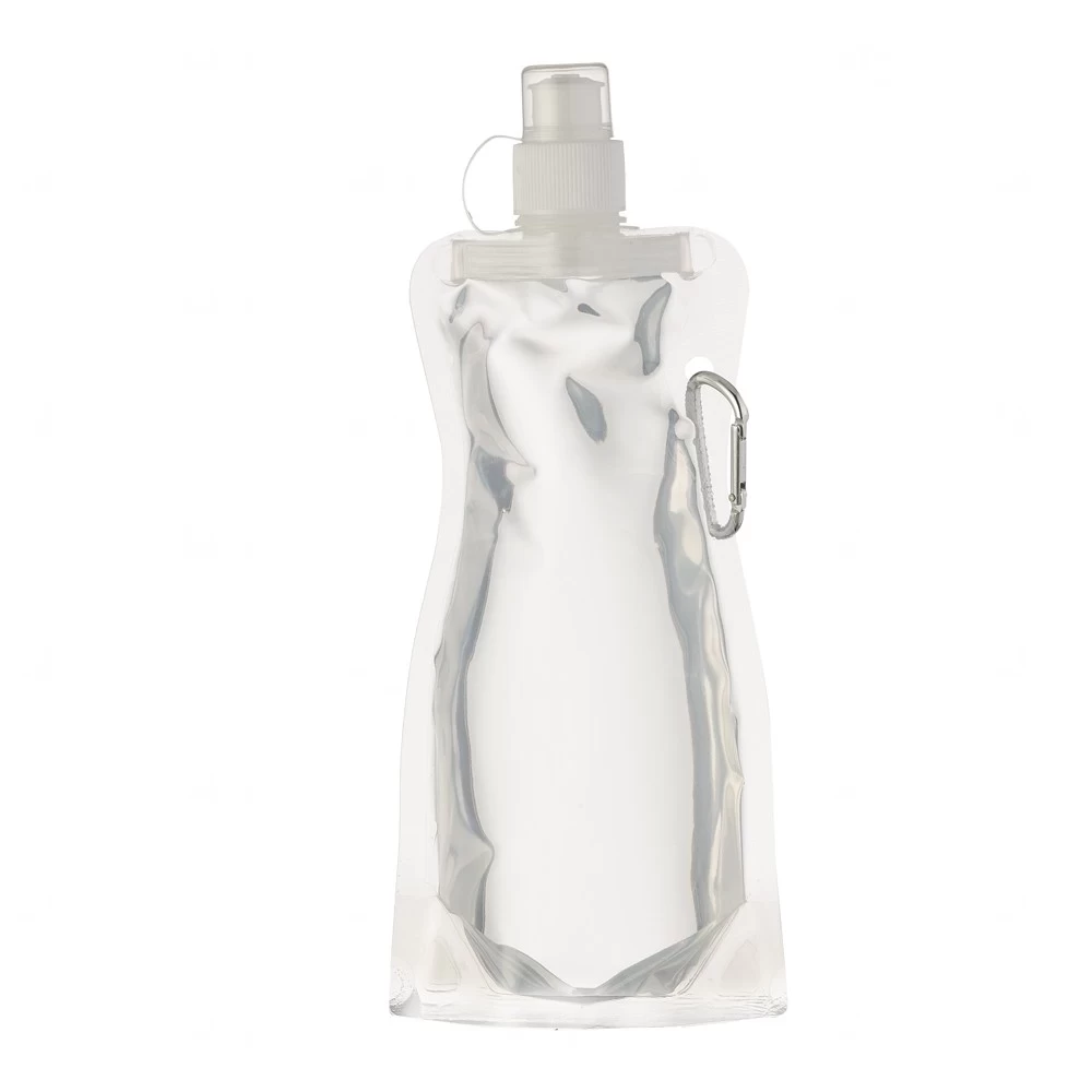Squeeze Plástica Dobrável 450ml com Mosquetão Personalizada 