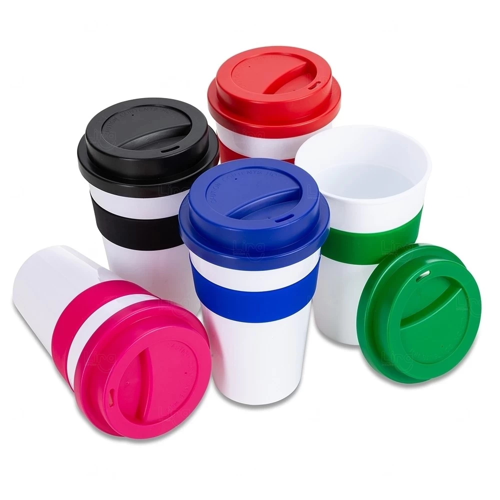 Copo Plástico Personalizado com Tampa - 480ml 