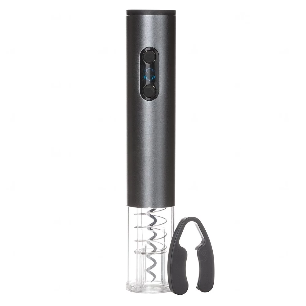 Abridor Saca-Rolhas Elétrico para Vinho com LED Personalizado Chumbo