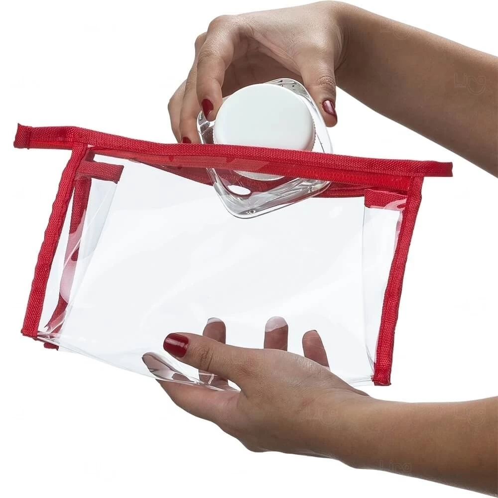 Nécessaire Plástica Transparente Personalizada 