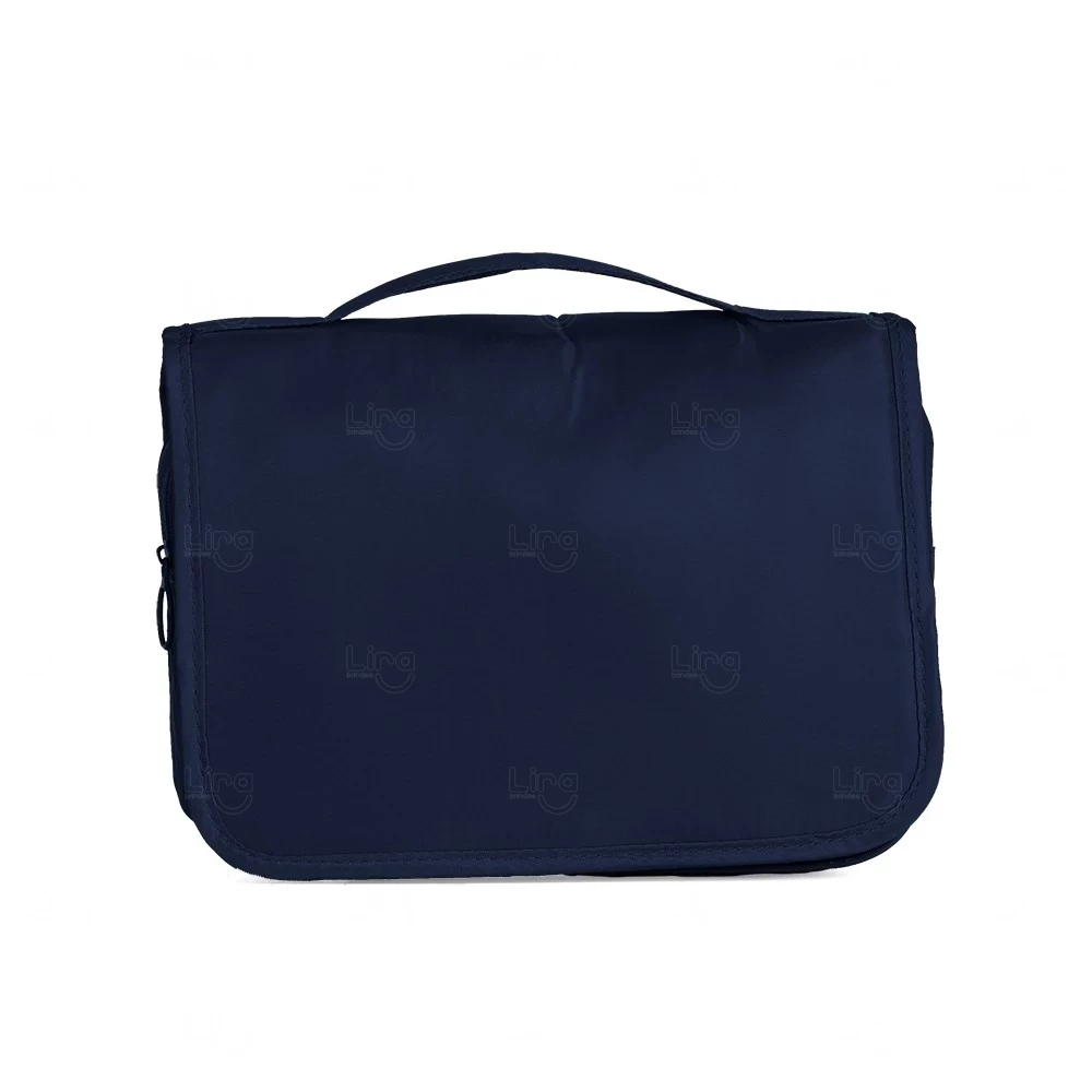Nécessaire para Viagem em Sarja Personalizada Azul Escuro