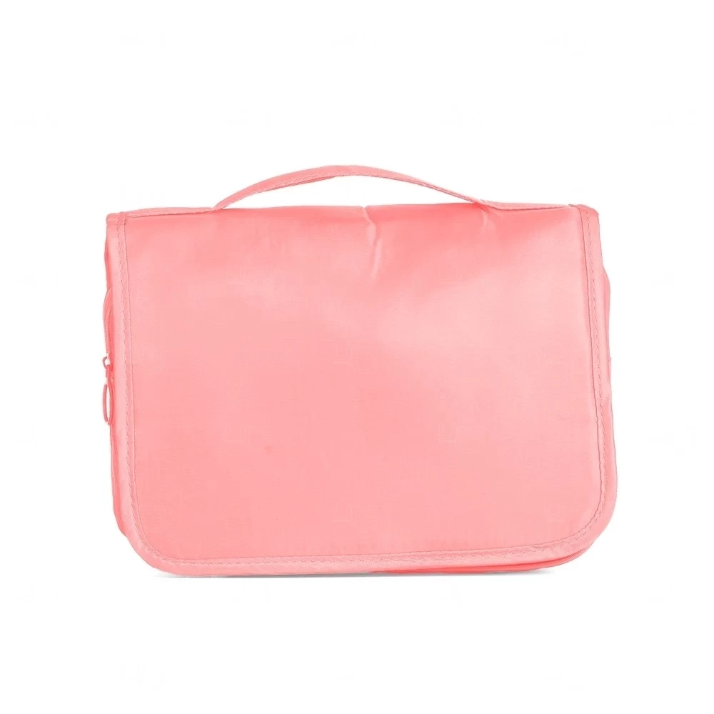 Nécessaire para Viagem em Sarja Personalizada Rosa