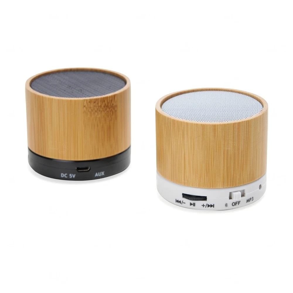 Caixa de Som em Bambum Bluetooth Personalizada 