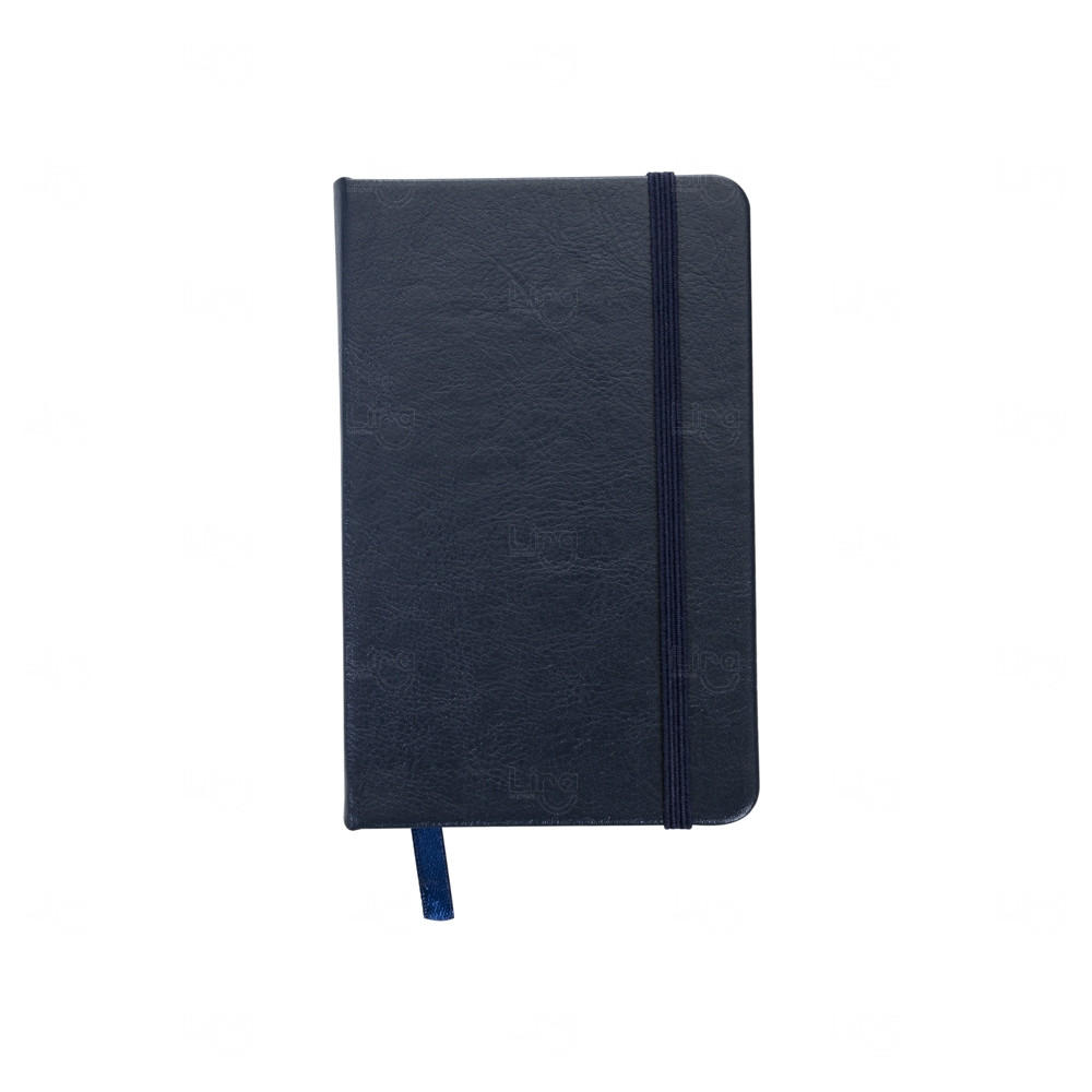 Moleskine em Couro Sintético Personalizado - 14,4 x 8,8 cm Azul