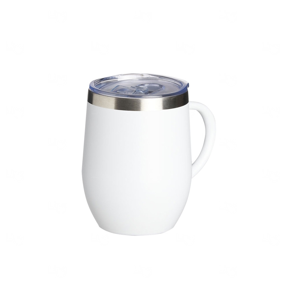 Caneca Cuia Térmica Inox 350ml Personalizada Branco