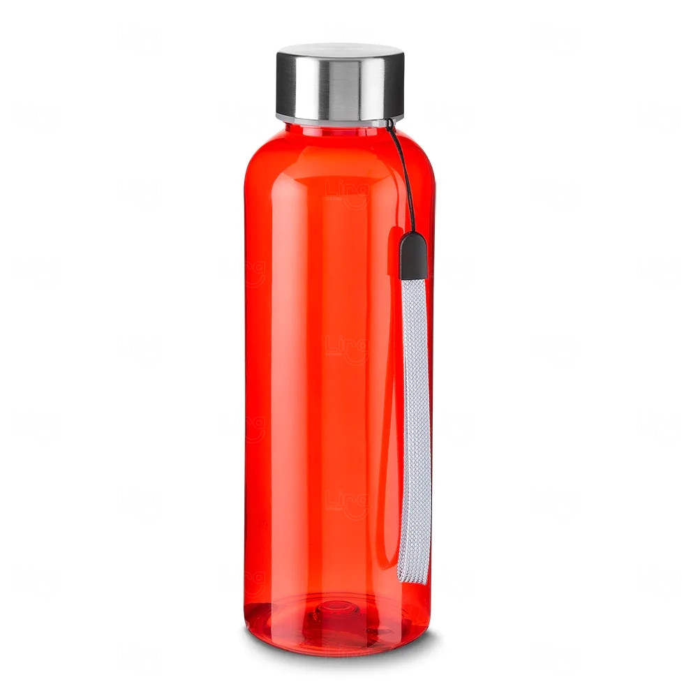 Garrafa Plástica Personalizada com Tampa Metálica – 600ml 