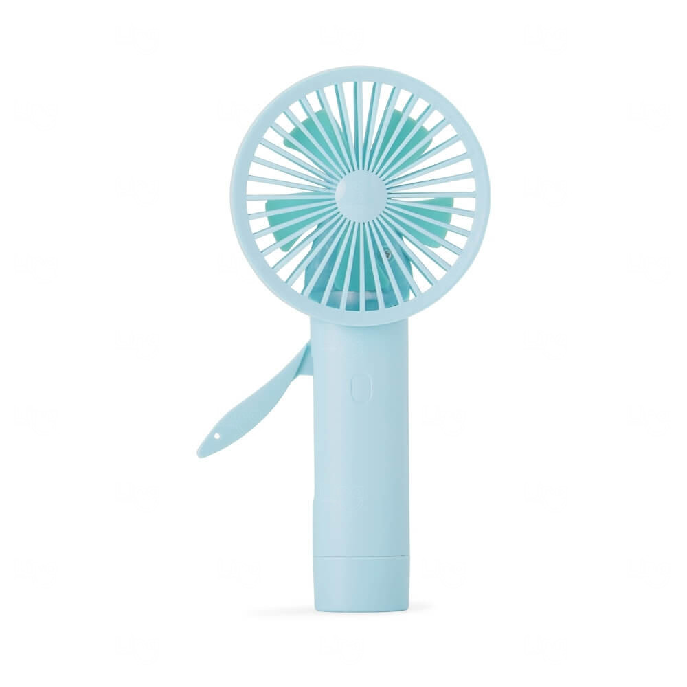Mini Ventilador Manual Personalizado Azul