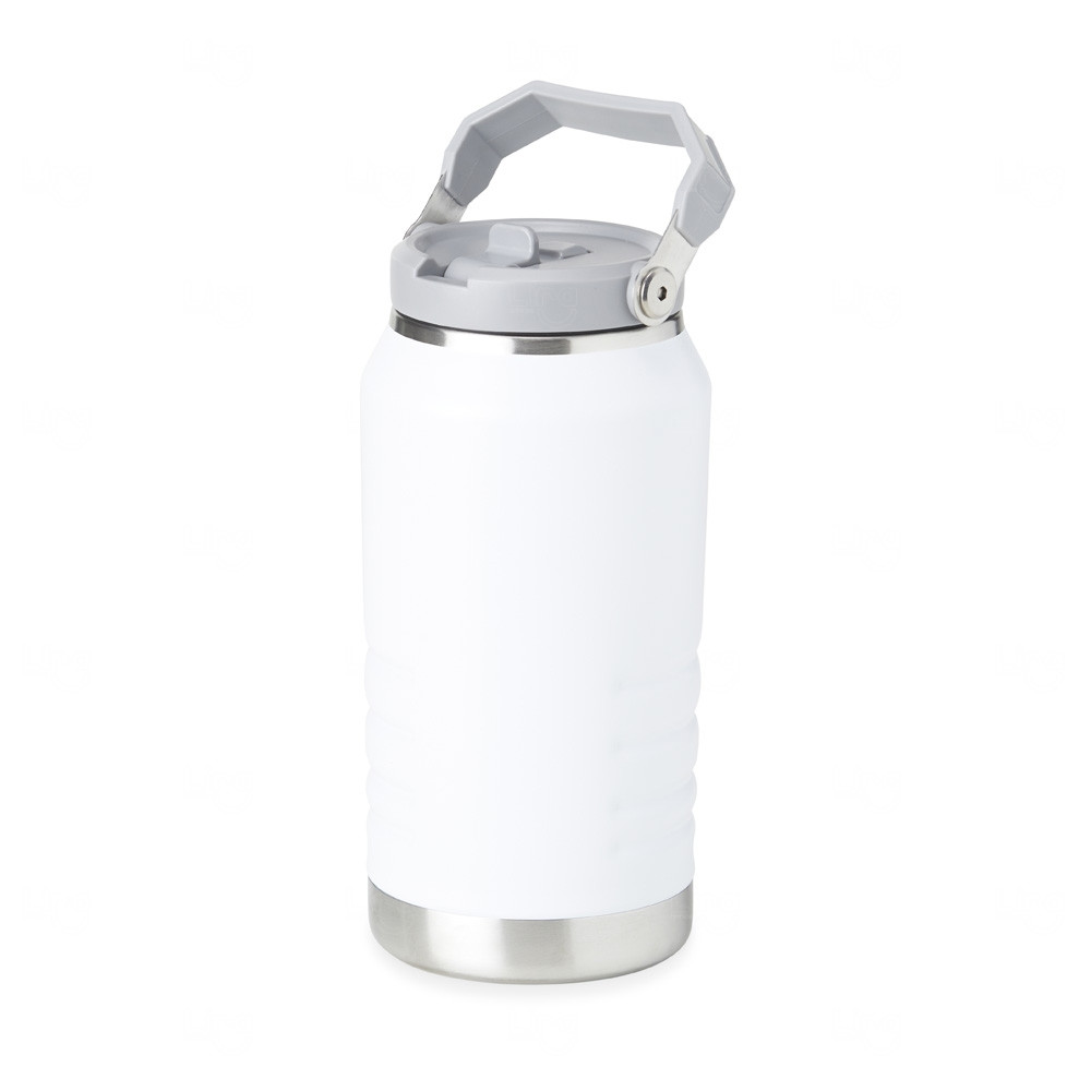 Garrafa Térmica Inox 1,1L com Alça e Bico Flip Personalizada 