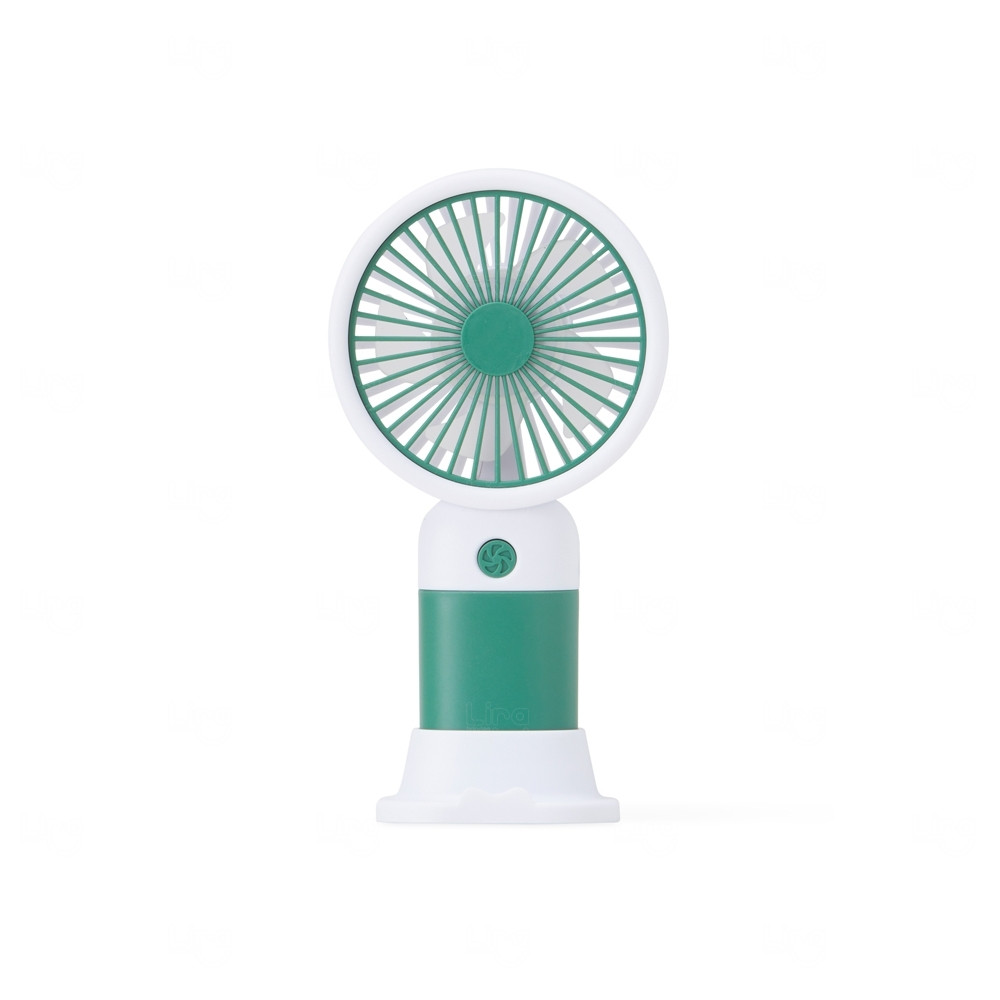 Mini Ventilador Recarregável Personalizado Verde