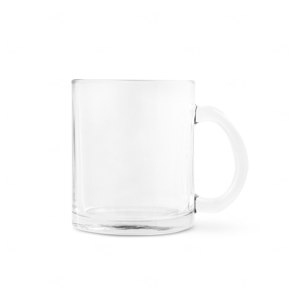 Caneca de Vidro 350ml Personalizada 