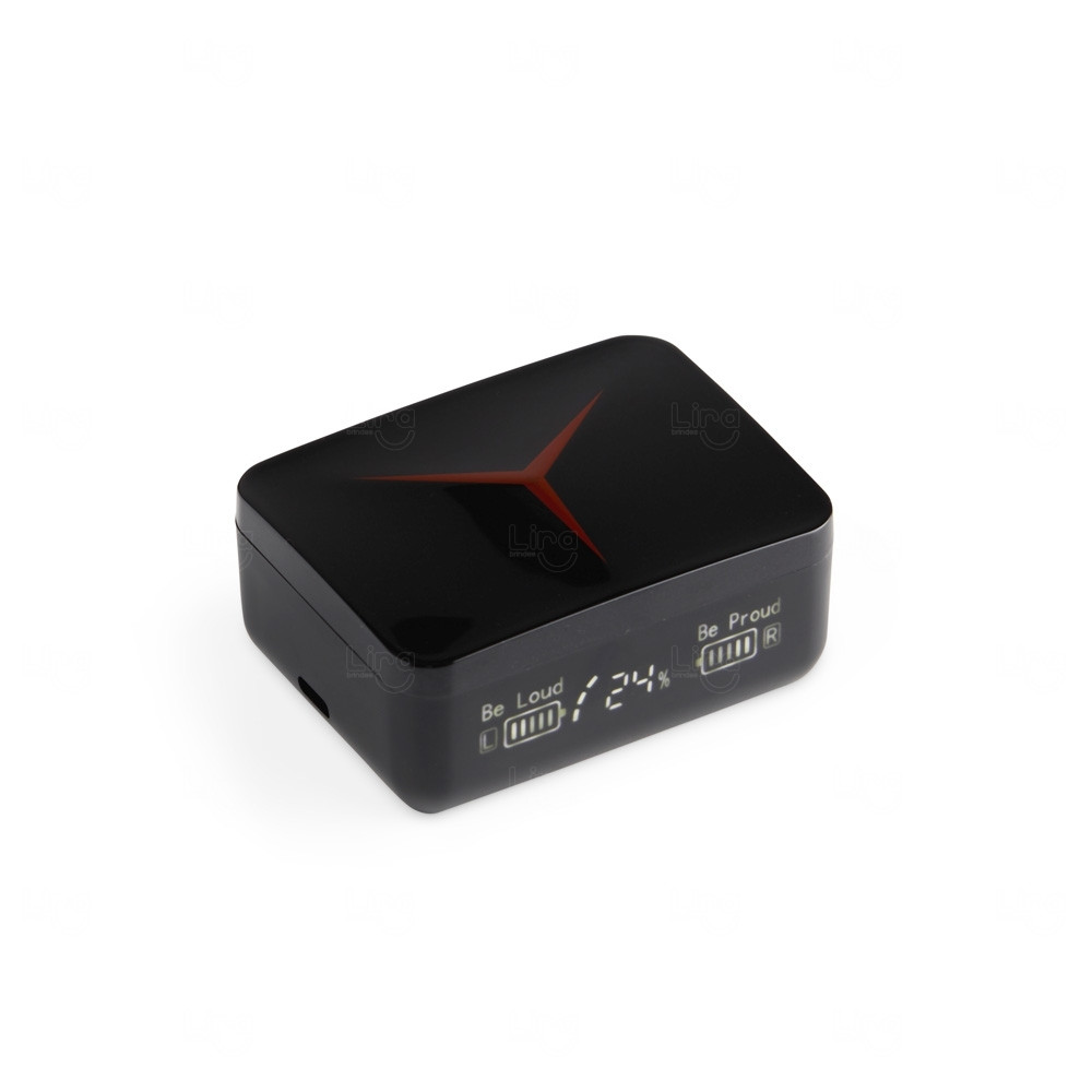 Fone de Ouvido Bluetooth Com Case e Power Bank Emergencial 
