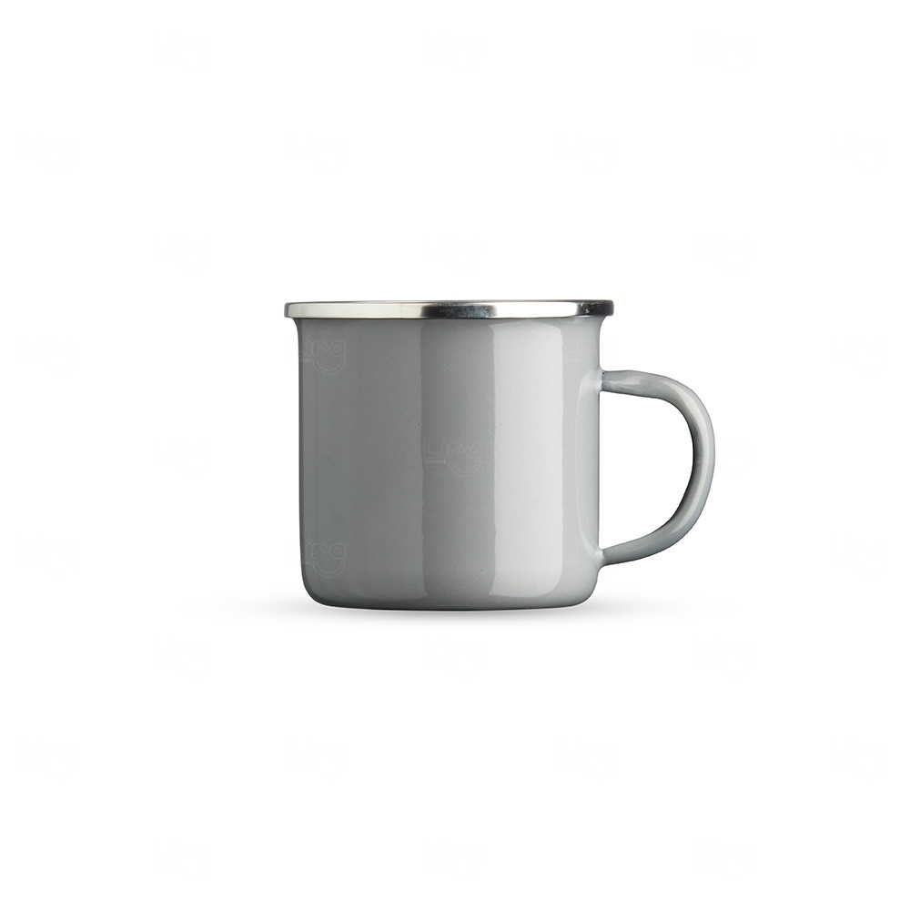 Caneca Inox Esmaltada 370ml Personalizada 