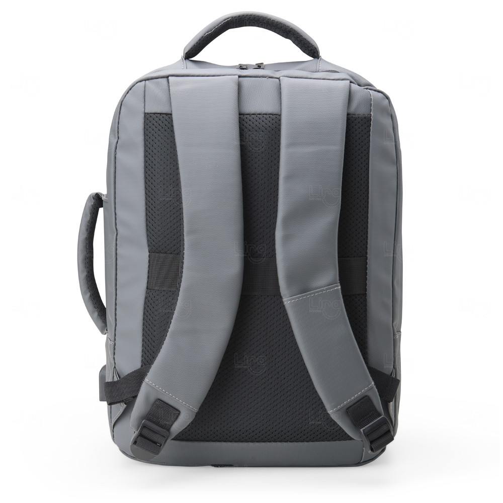 Mochila Executiva 23L em Couro Sintético com USB 