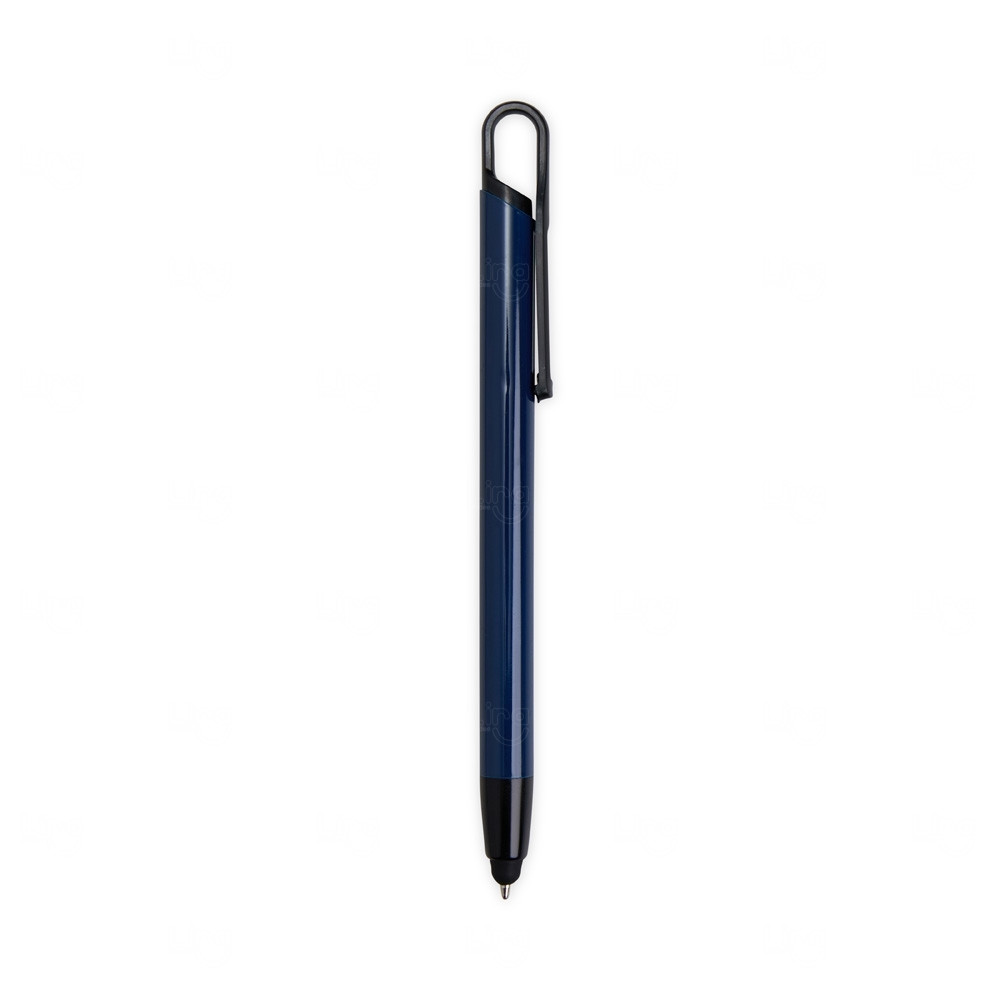 Caneta Touch em Metal Personalizada Azul