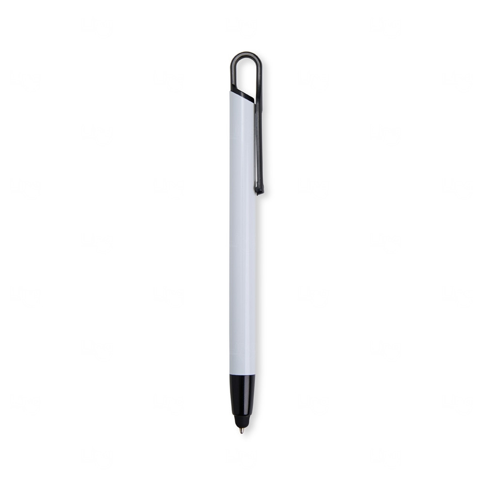 Caneta Touch em Metal Personalizada Branco