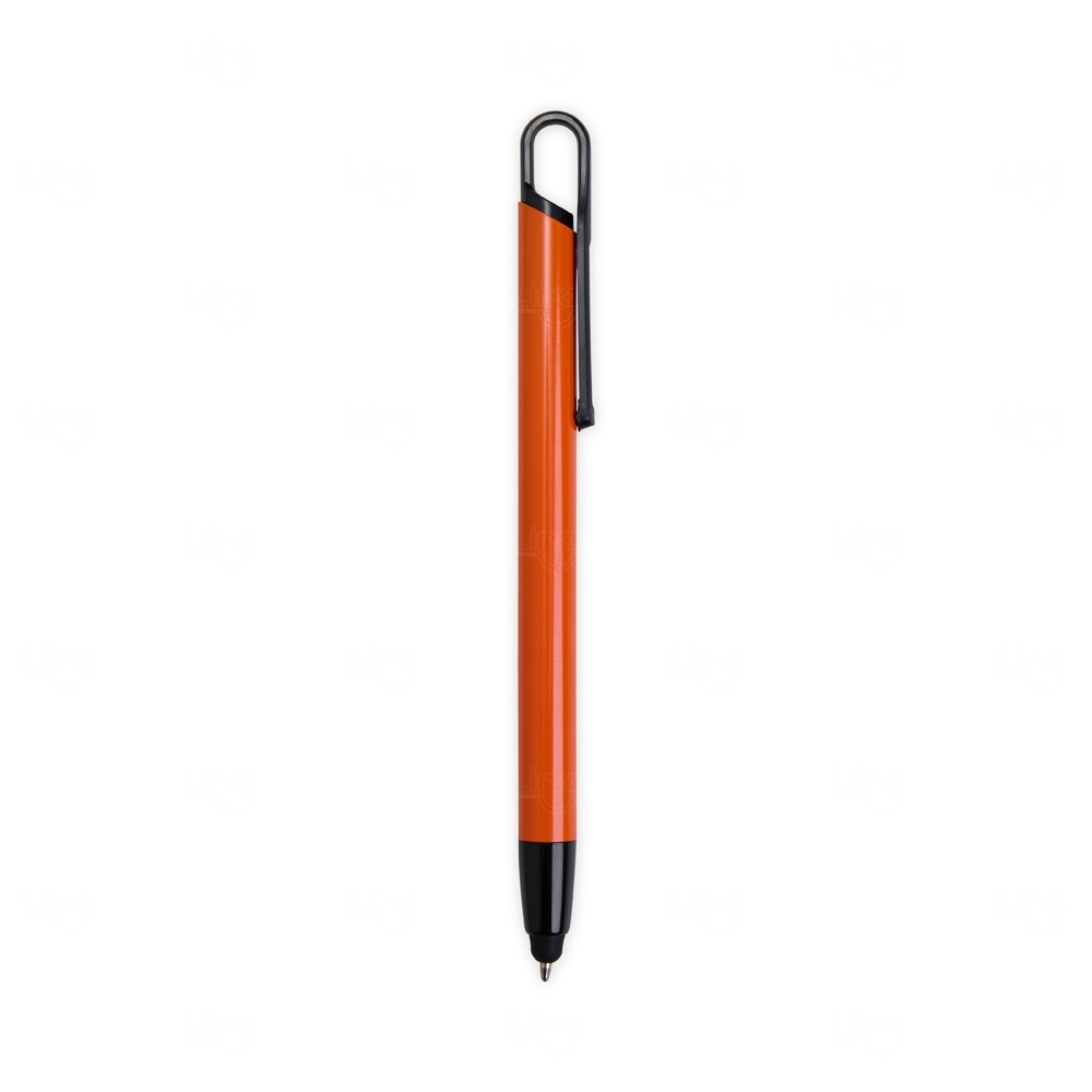 Caneta Touch em Metal Personalizada Laranja