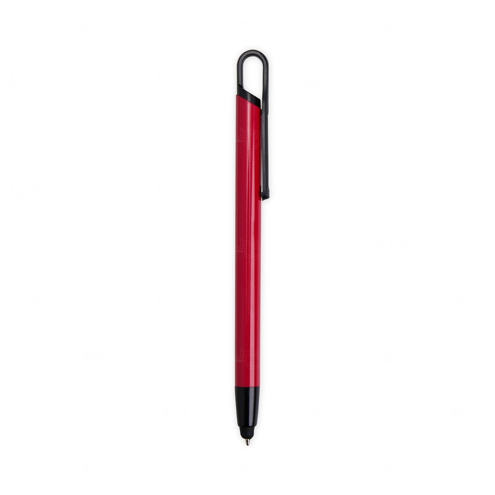 Caneta Touch em Metal Personalizada Vermelho