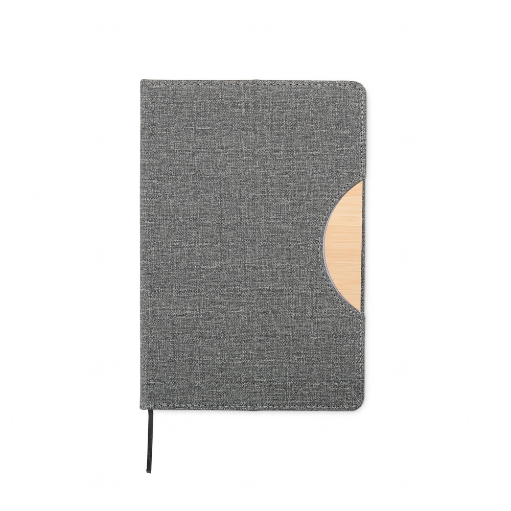 Moleskine com Suporte de Celular Personalizado - 21 x 14,3 cm Cinza