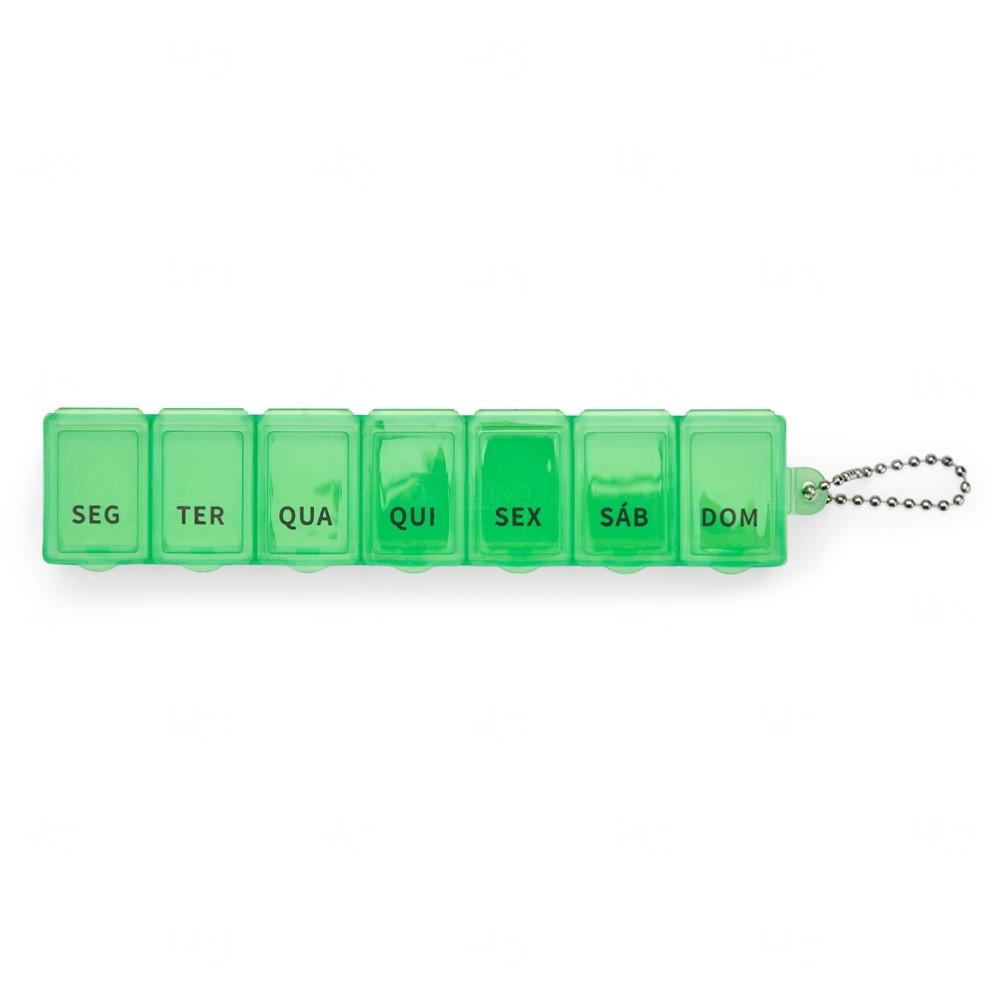 Porta Comprimidos Plástico Semanal Personalizado - 10ml 