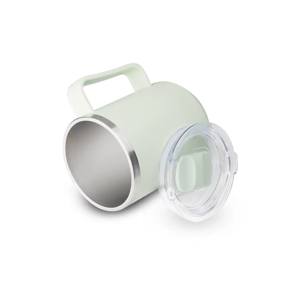 Caneca em Plástico PP com Interior em Inox 450ml Personalizada 
