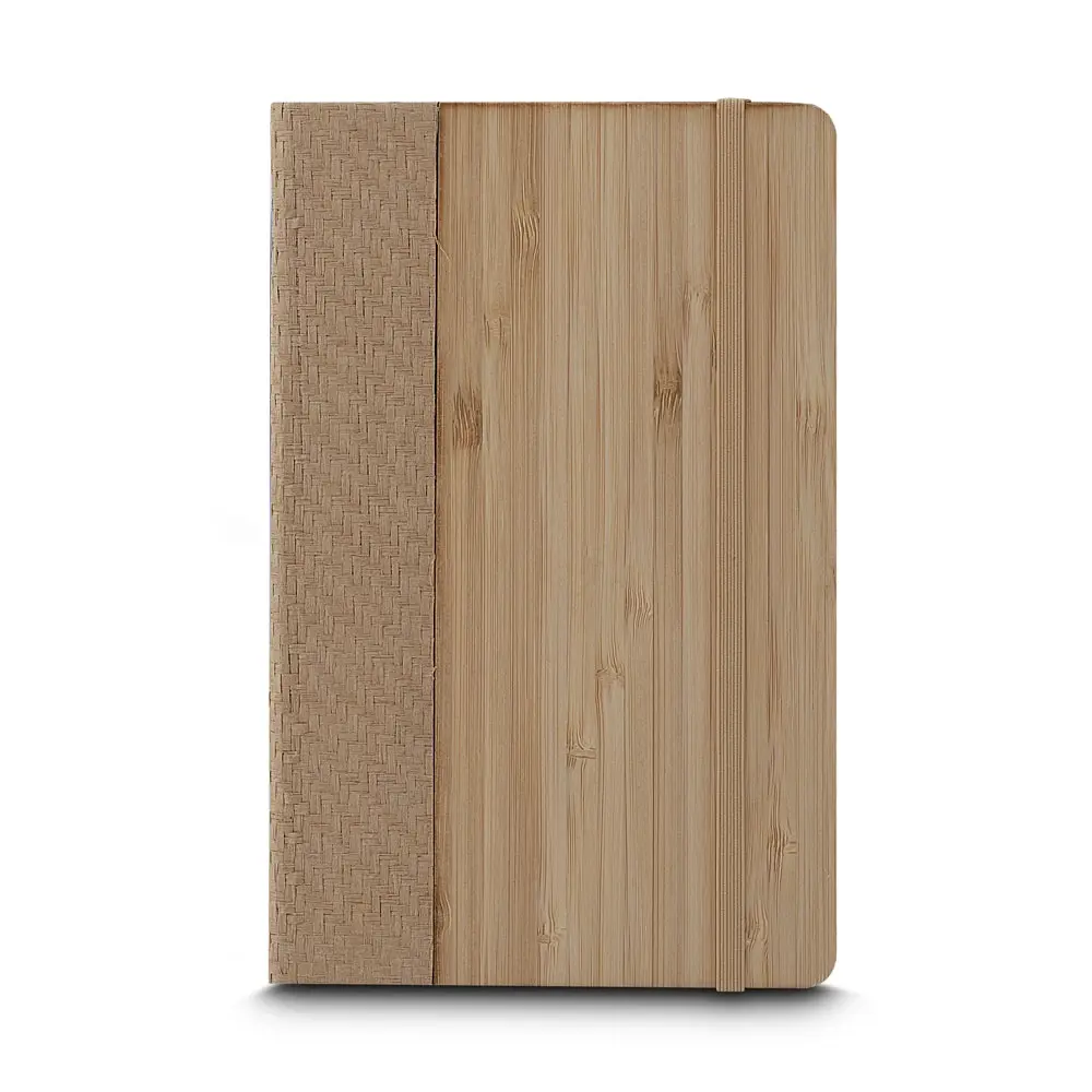 Caderno A5 Capa em Bambu Personalizado 