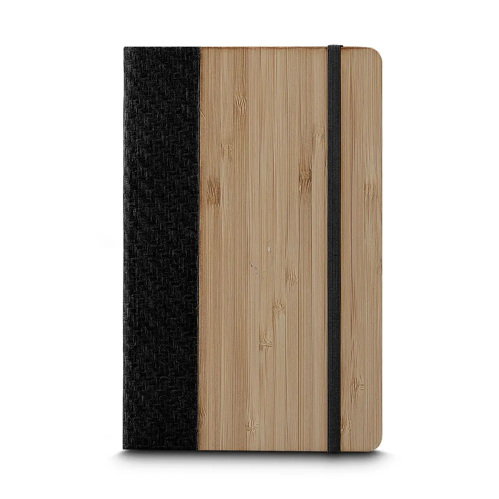 Caderno A5 Capa em Bambu Personalizado 