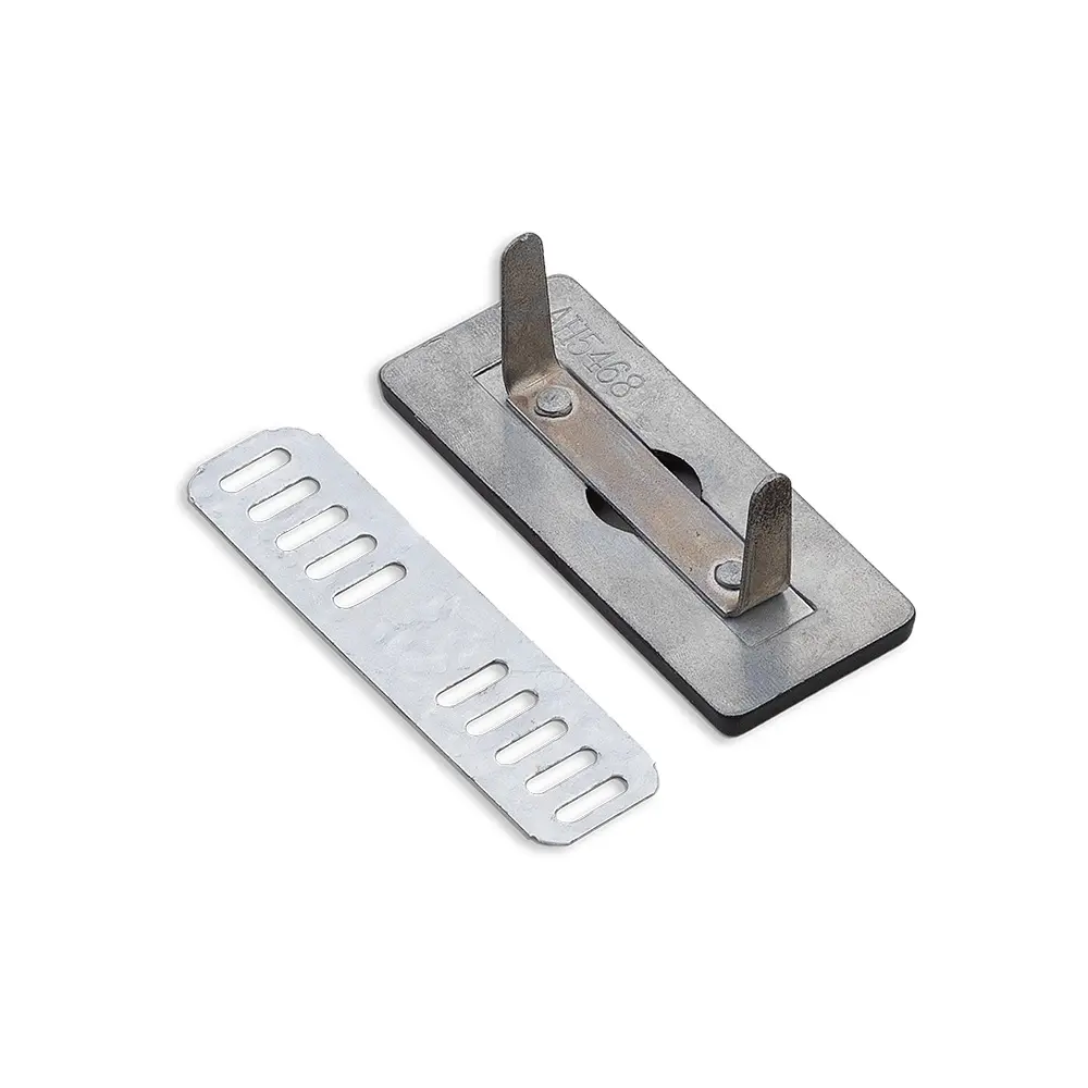 Placa de Metal Imantada Preta Personalizada 5x2cm 