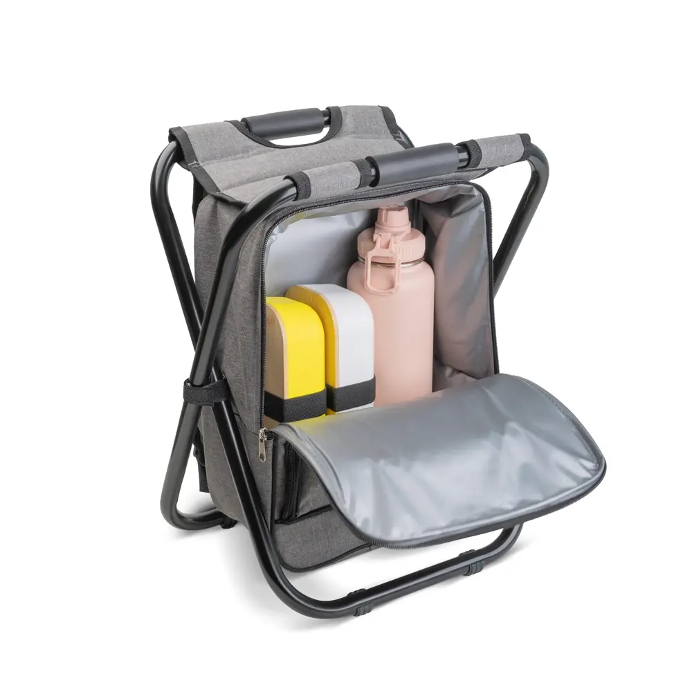 Mochila/Bolsa Térmica e Banco Personalizada em tecido poliéster 600D, capacidade 16 litros 