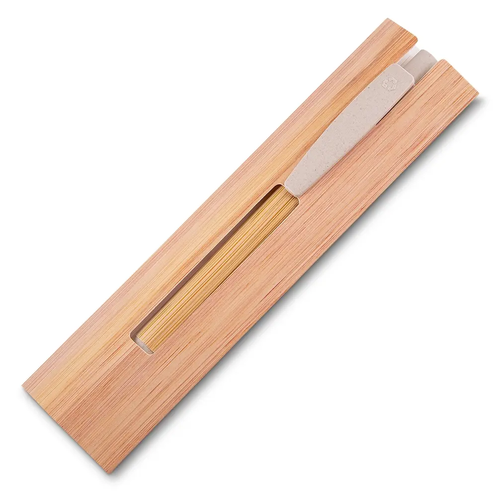 Caneta Bambu Personalizada 