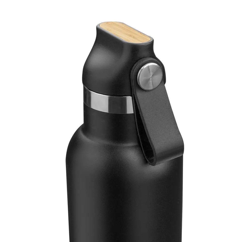 Kit Escritório em RPET Personalizado com caderno A5, garrafa térmica de 650ml e caneta em alumínio revestido em RPET 