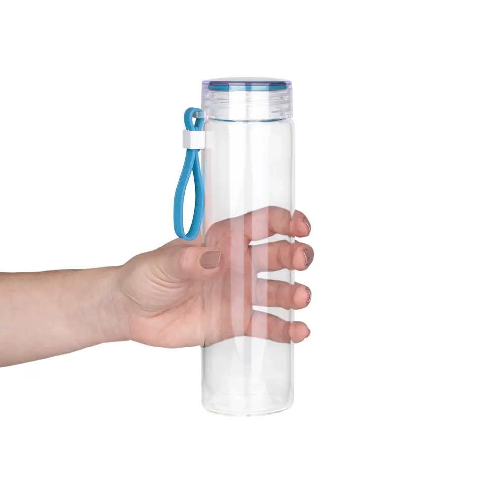 Garrafa de Vidro Borossilicato 400ml Personalizada 